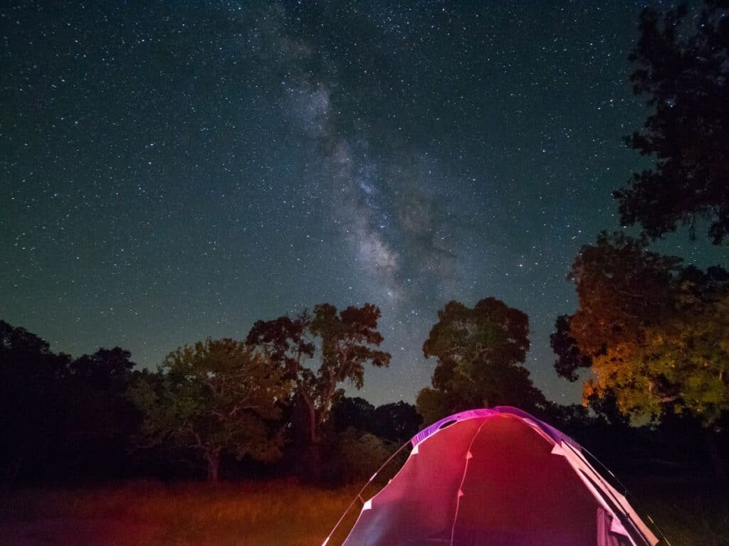 Camping under the Milky Way