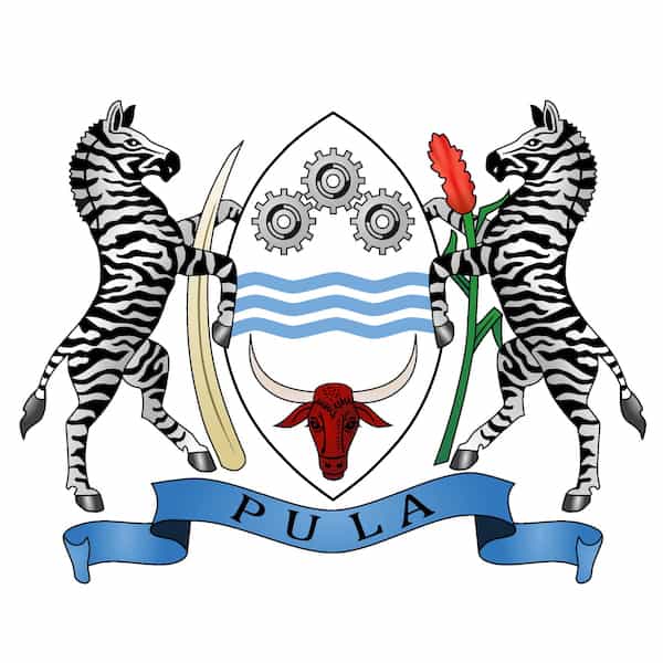 the national coat of arms of Botswana