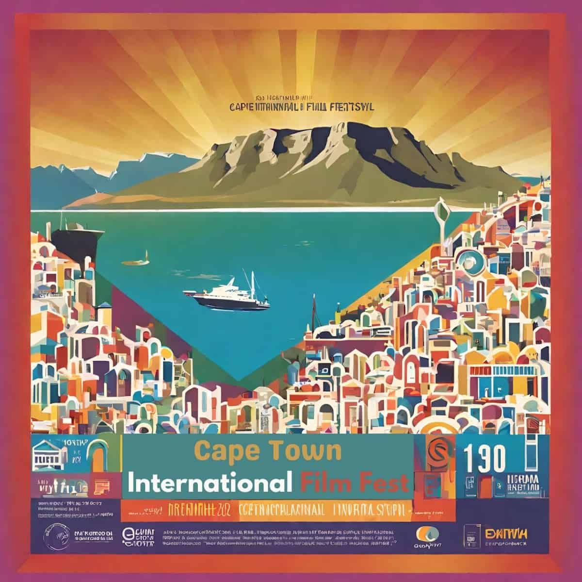 A colourful Cape Town International Film Festival graphic