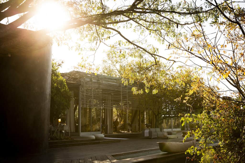 Singita's Lebombo Lodge in the sunlight